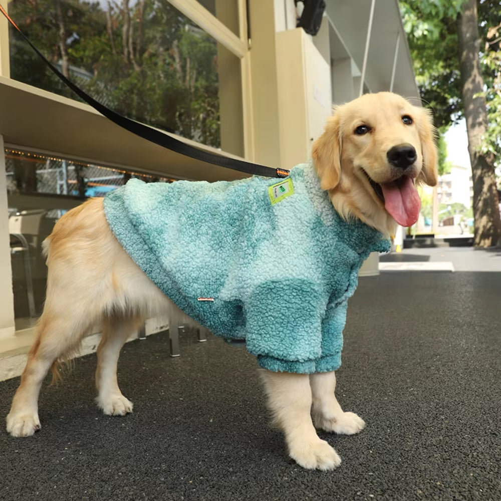 3XL-7XL Winter Thick Big Dog Clothes Lambs Wool Jacket for Medium Large Dogs Windproof Coat Pet Accessories