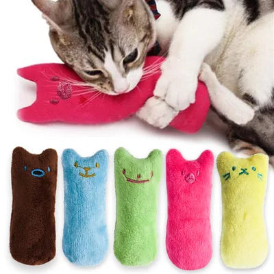 Interactive Plush Catnip Toy for Cats - Chewing and Vocal Features for Engaging Play