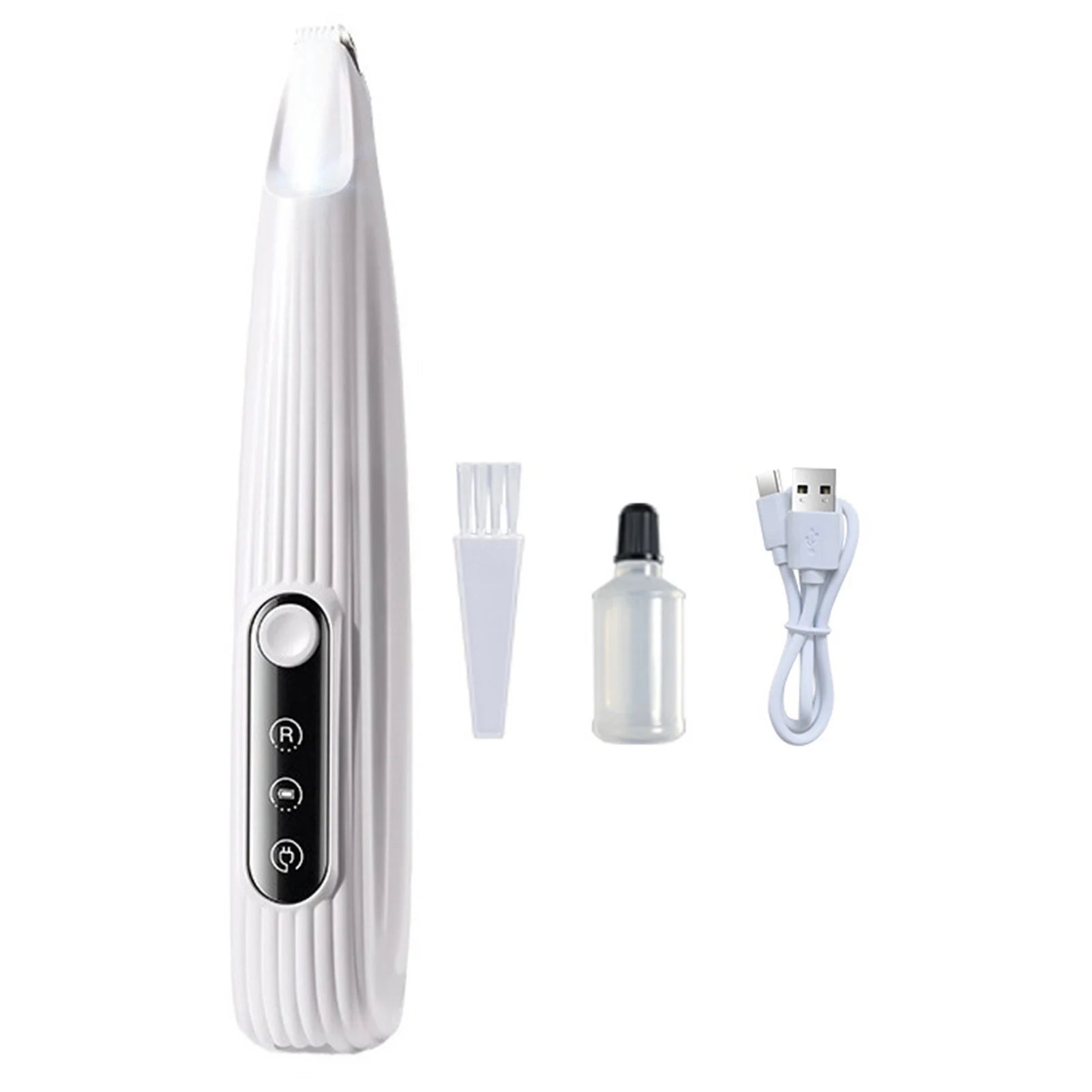 Portable Dog Paw Trimmer with Led Light Rechargeable Cordless Nail Grinder Shaver for Cats and Other Pets Nail Grooming Tools